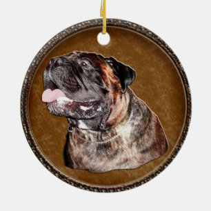 Bullmastiff Ornaments Make for Mastiff Lovers Keramisch Ornament