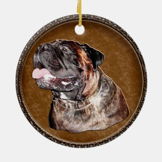 Bullmastiff Ornaments Make for Mastiff Lovers Keramisch Ornament (Achterkant)
