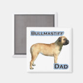 Bullmastiff Pap 4 - Magneet (Voorkant / Achterkant)