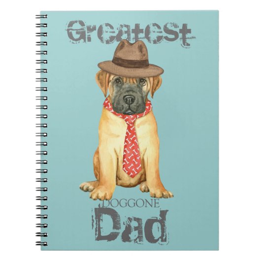 Bullmastiff papa notitieboek (Voorkant)