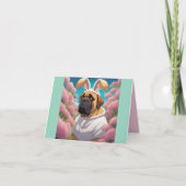 Bullmastiff Pasen Feestdagen Kaart (Voorkant)