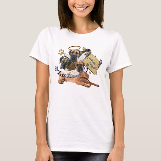 Bullmastiff Perfect Angel Apparel T-shirt (Voorkant)