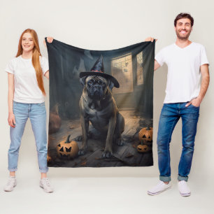 Bullmastiff pompoenen Halloween eng Fleece Deken