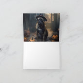 Bullmastiff pompoenen Halloween eng Kaart (Binnen)