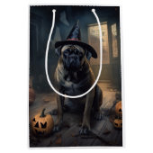 Bullmastiff pompoenen Halloween eng Medium Cadeauzakje (Voorkant)
