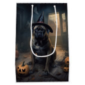 Bullmastiff pompoenen Halloween eng Medium Cadeauzakje (Achterkant)