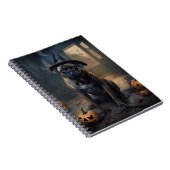 Bullmastiff pompoenen Halloween eng Notitieboek (Rechterzijde)