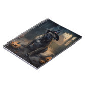 Bullmastiff pompoenen Halloween eng Notitieboek (Linkerzijde)