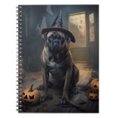 Bullmastiff pompoenen Halloween eng Notitieboek (Voorkant)