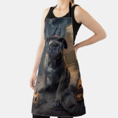 Bullmastiff pompoenen Halloween eng Schort (Insitu)