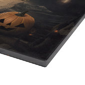 Bullmastiff pompoenen Halloween eng Snijplank (Hoek)