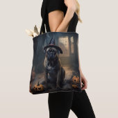 Bullmastiff pompoenen Halloween eng Tote Bag (Dichtbij)