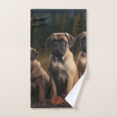 Bullmastiff Puppy Herfst Delight Pompoen Bad Handdoek (Handdoek)