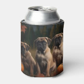 Bullmastiff Puppy Herfst Delight Pompoen Blikjeskoeler (Blikje Voorkant)