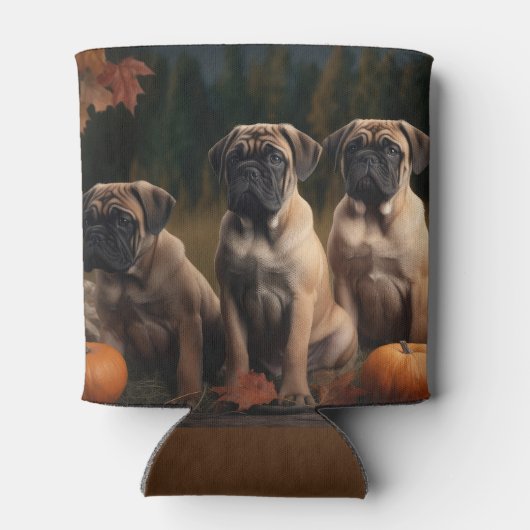 Bullmastiff Puppy Herfst Delight Pompoen Blikjeskoeler (Achterkant)