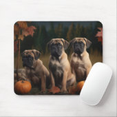 Bullmastiff Puppy Herfst Delight Pompoen Muismat (Met muis)
