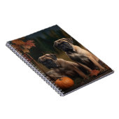 Bullmastiff Puppy Herfst Delight Pompoen Notitieboek (Rechterzijde)