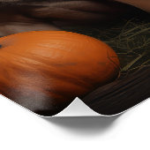 Bullmastiff Puppy Herfst Delight Pompoen Perfect Poster (Hoek)