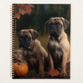 Bullmastiff Puppy Herfst Delight Pompoen Planner (Voorkant)