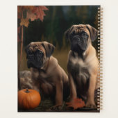 Bullmastiff Puppy Herfst Delight Pompoen Planner (Achterkant)