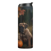Bullmastiff Puppy Herfst Delight Pompoen Thermosbeker (Gedraaid links)