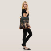 Bullmastiff Puppy Herfst Delight Pompoen Tote Bag (Op model)