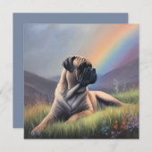 Bullmastiff Rainbow Bridge aangepaste hondennaam (Voorkant / Achterkant)