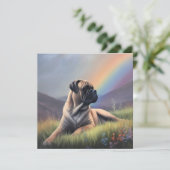 Bullmastiff Rainbow Bridge aangepaste hondennaam (Staand voorkant)