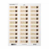 bullmastiff-retouradreslabel etiket (Full Sheet)