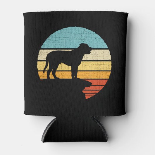 Bullmastiff Retro  Hondenpuppy Eigenaar Blikjeskoeler (Voorkant)