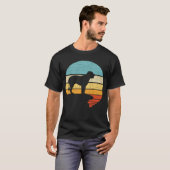 Bullmastiff Retro  Hondenpuppy Eigenaar T-shirt (Voorkant volledig)