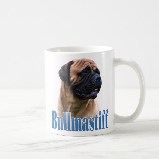 Bullmastiff (rode) naam koffiemok (Rechts)