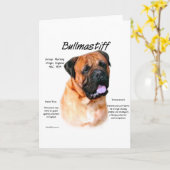 Bullmastiff (rood) Geschiedenis Ontwerp Kaart (Gele Bloem)