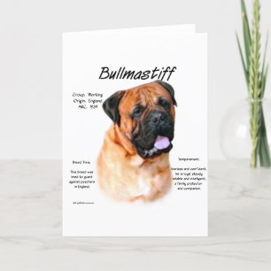 Bullmastiff (rood) Geschiedenis Ontwerp Kaart