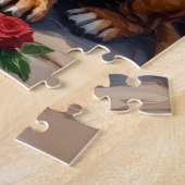 Bullmastiff Rozentuin Kunst Legpuzzel (Zijkant)