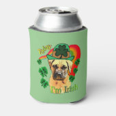 Bullmastiff Saint Patricks Day Blikjeskoeler (Blikje Achterkant)