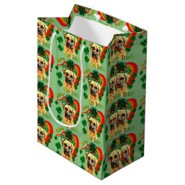 Bullmastiff Saint Patricks Day Medium Cadeauzakje