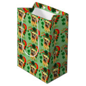 Bullmastiff Saint Patricks Day Medium Cadeauzakje (Achterkant Gekanteld)