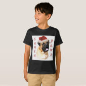 Bullmastiff Santa Paws T-shirt (Voorkant volledig)