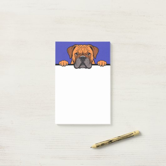 Bullmastiff Schattigee Mastiff Hondenliefhebber Gi Post-it® Notes (Op bureau)
