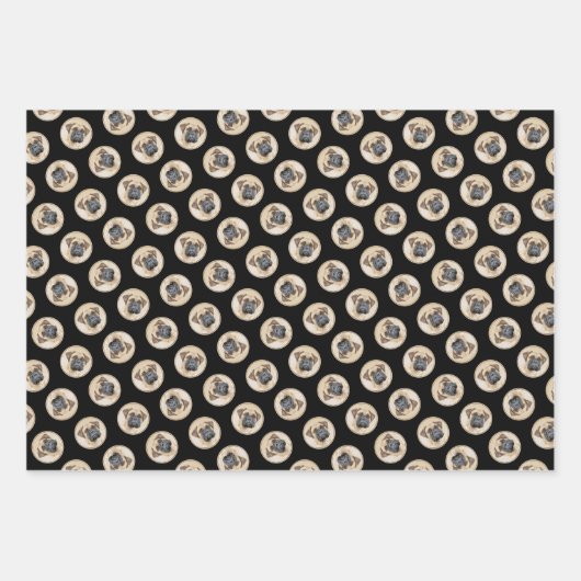 Bullmastiff Schilderij Fawn Red Sable Schattigee D Inpakpapier Vel (Voorkant 3)