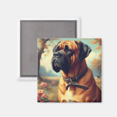  Bullmastiff Schilderij Magneet (Voorkant / Achterkant)