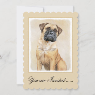 Bullmastiff Schilderij - Mooie Originele Honden Ku Kaart