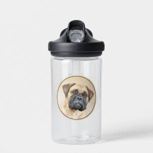 Bullmastiff Schilderij - Mooie Originele Honden Ku Waterfles