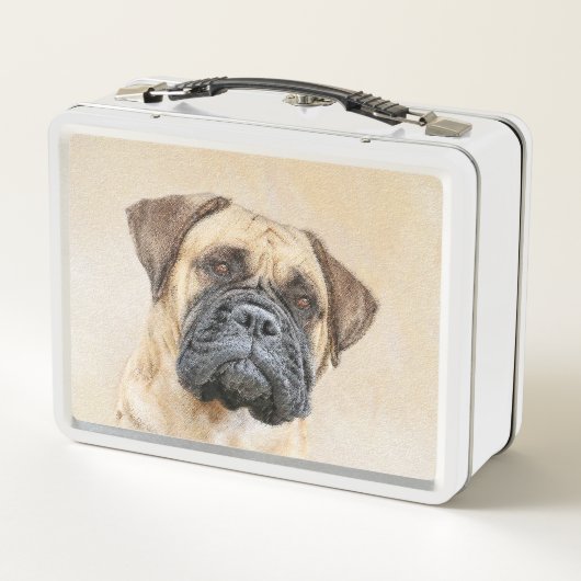 Bullmastiff-schildering - Kute Original Dog Art (Achterkant)