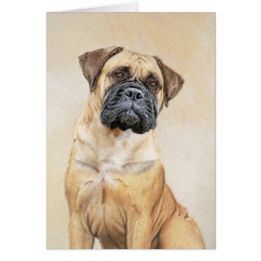 Bullmastiff-schildering - Kute Original Dog Art (Voorkant)