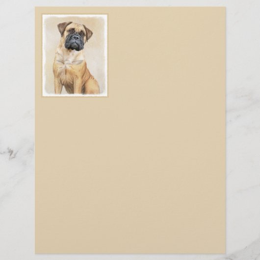 Bullmastiff-schildering - Kute Original Dog Art (Voorkant)
