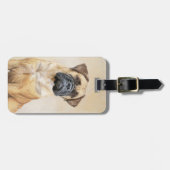 Bullmastiff-schildering - Kute Original Dog Art Bagagelabel (Voorkant horizontaal)