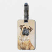 Bullmastiff-schildering - Kute Original Dog Art Bagagelabel (Achterkant verticaal)