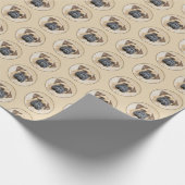 Bullmastiff-schildering - Kute Original Dog Art Cadeaupapier (Hoek)